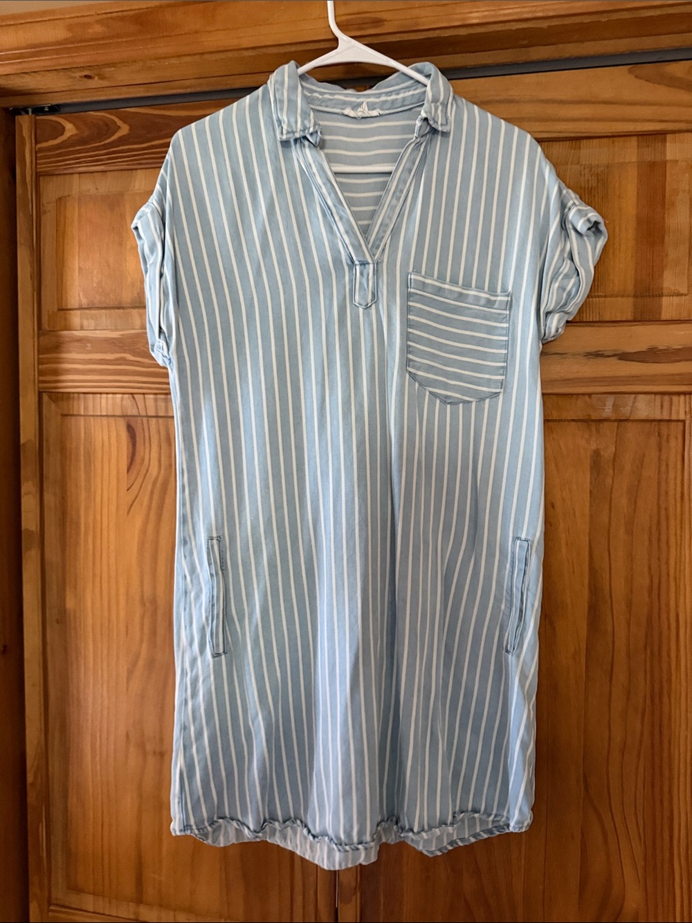 Striped Denim Dress